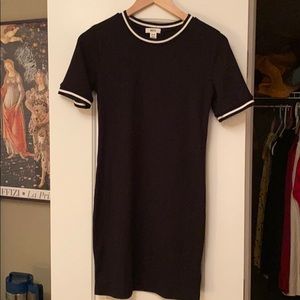 Urban Outfitters black ribbed t-shirt dress